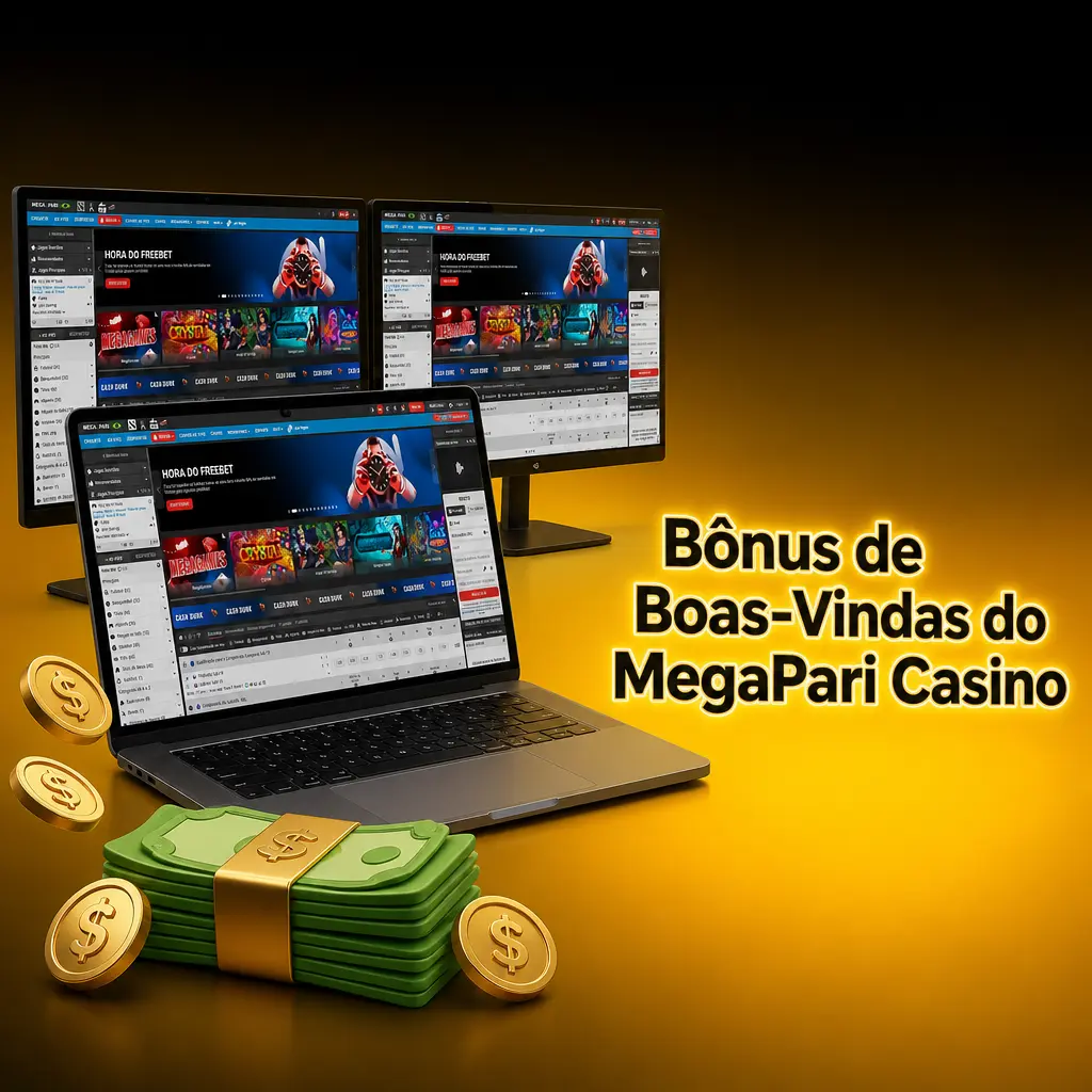 Bônus de boas-vindas MegaPari Casino com 100% até R$ 1.200 no primeiro depósito para jogadores brasileiros