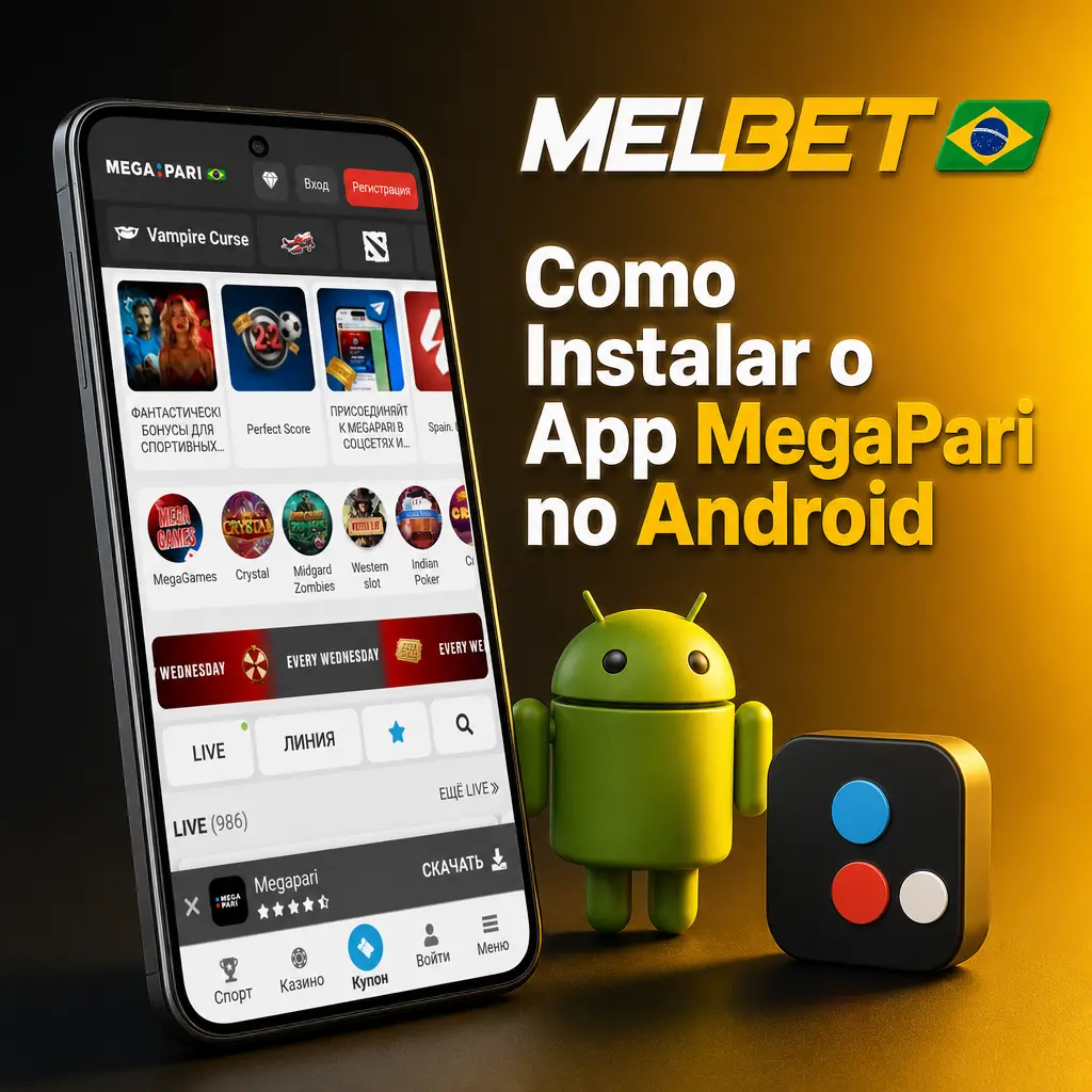 Guia de instalação do app MegaPari no Android com acesso a apostas de Fórmula 1