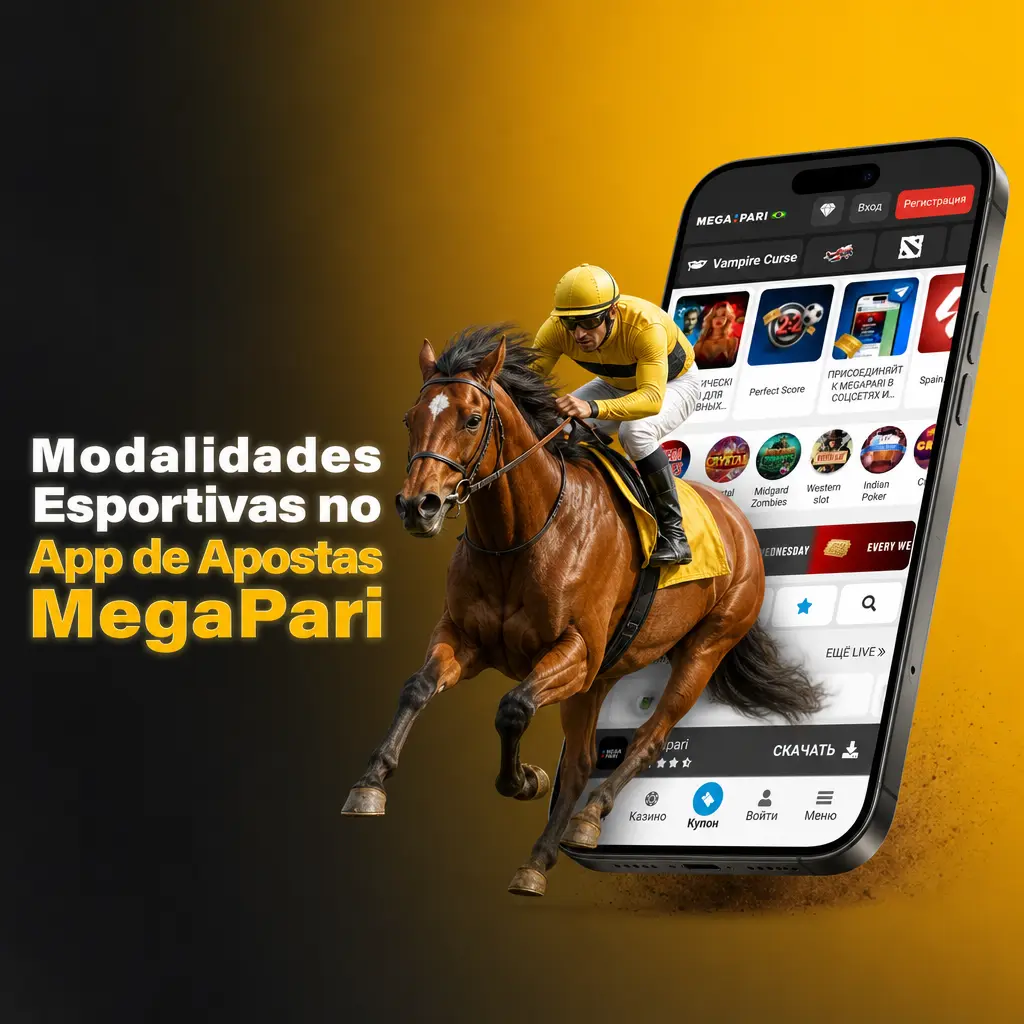 Modalidades esportivas no app MegaPari: futebol, basquete, tênis, MMA, eSports e mais de 30 opções disponíveis