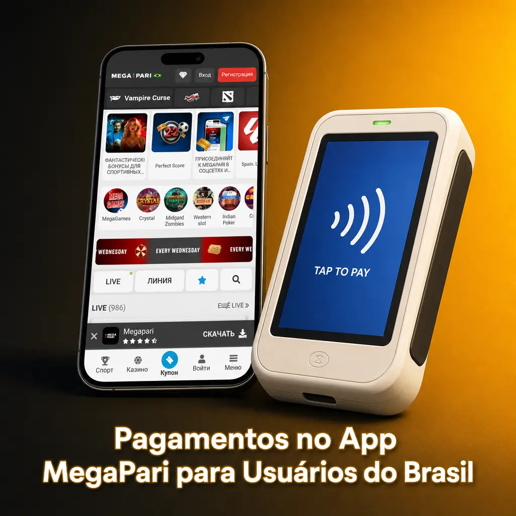 Métodos de pagamento no app MegaPari Brasil: Pix, Boleto, cartões e criptomoedas disponíveis