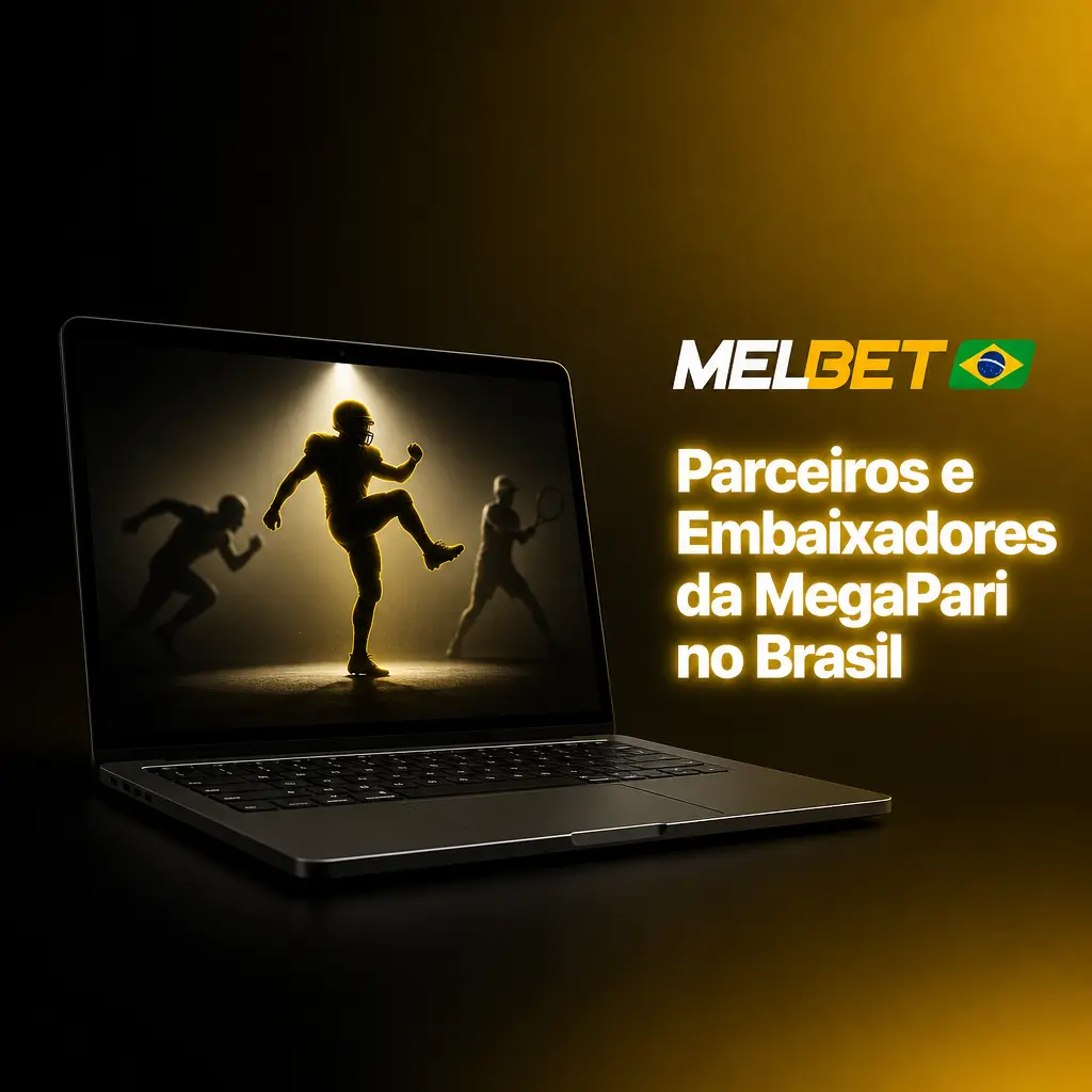 Parceiros e embaixadores da MegaPari no Brasil representando patrocínios esportivos e campanhas localizadas