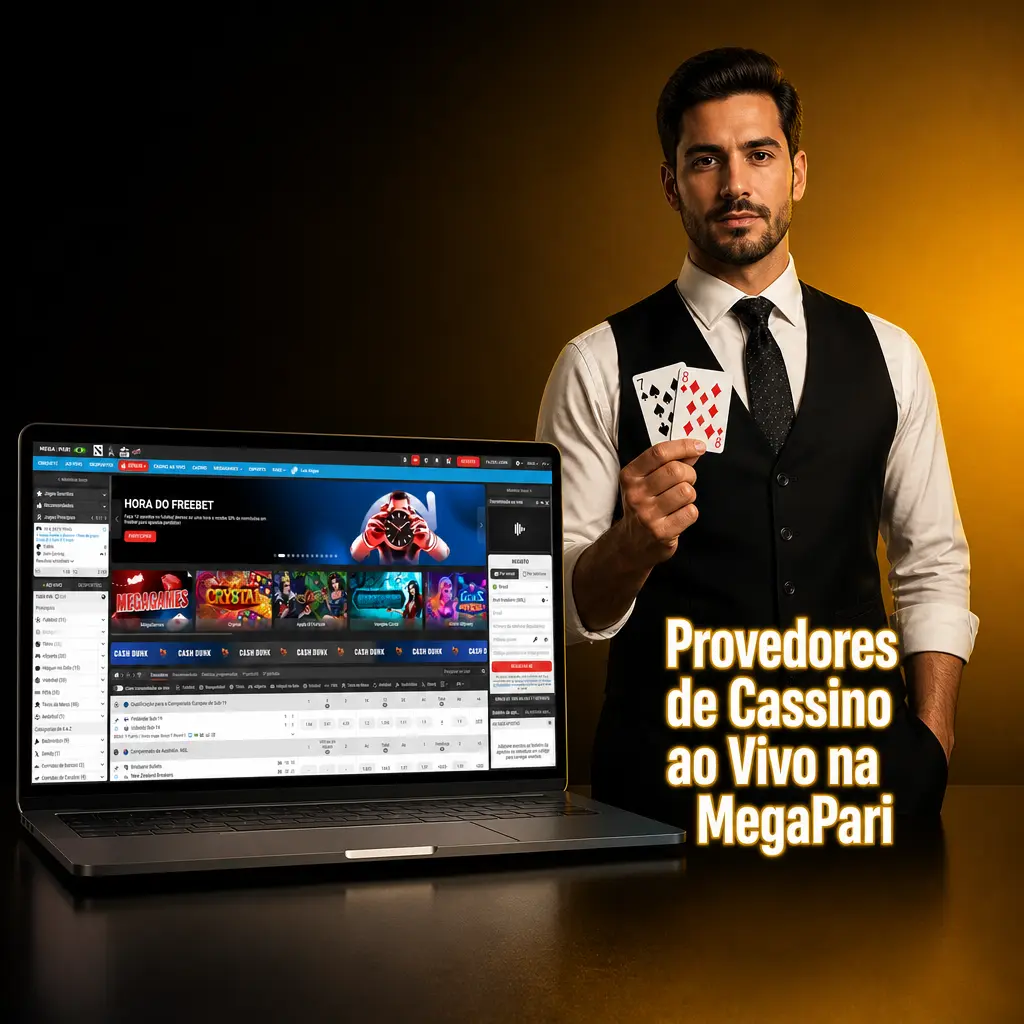 Provedores de cassino ao vivo na MegaPari: Evolution, Pragmatic Play e Playtech com dealers em português