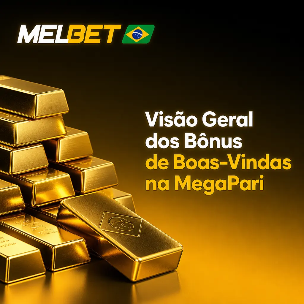 Tabela comparativa dos bônus de boas-vindas MegaPari para cassino e esportes com percentuais e requisitos